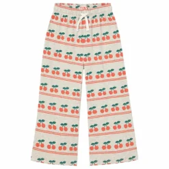 Pantalon Côtelé Cerises Coton Bio | Crème