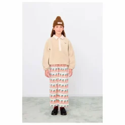 Pantalon Côtelé Cerises Coton Bio | Crème