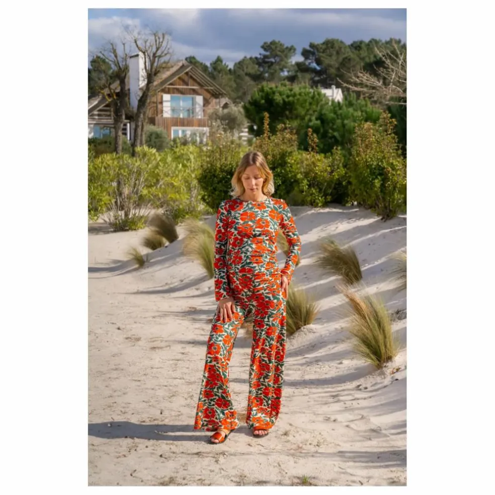 Pantalon de Grossesse Andrea Coquelicot | Rouge