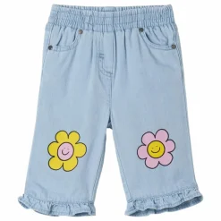 Pantalon Denim Fleurs | Denim bleached