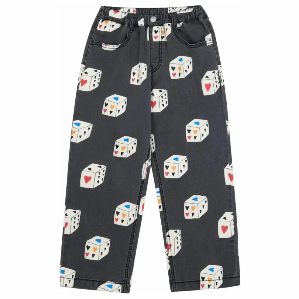 Pantalon Denim Heart Dice | Denim gris