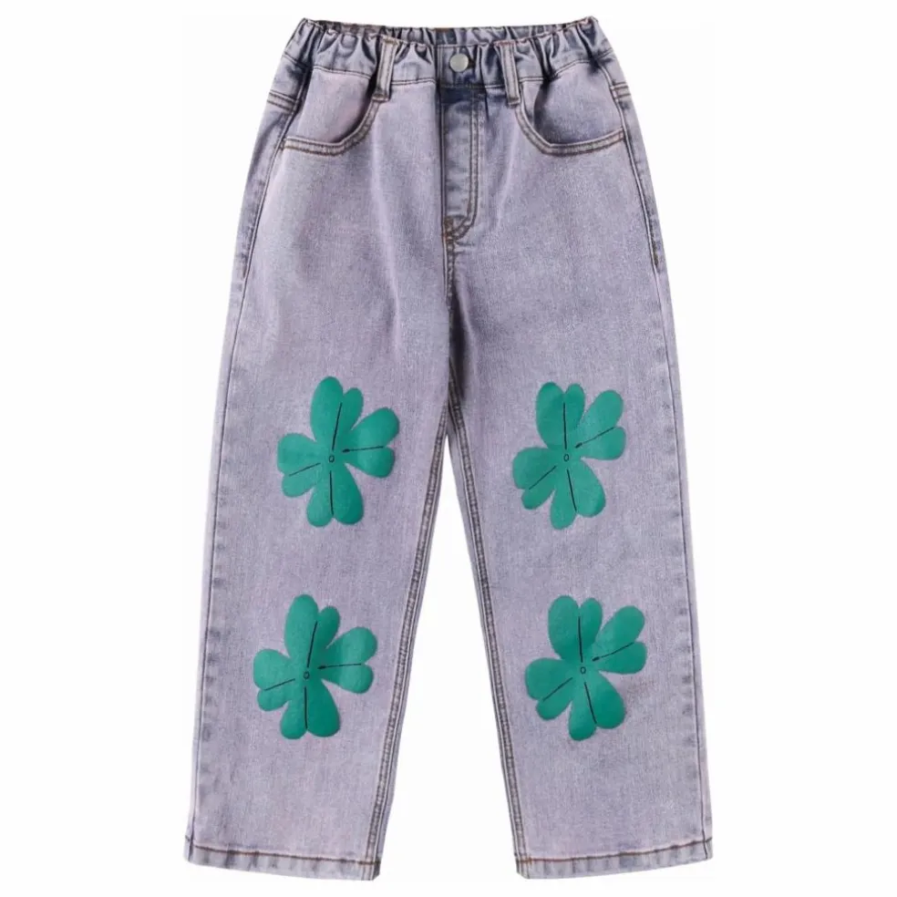 Pantalon Denim Lucky Clover | Bleu