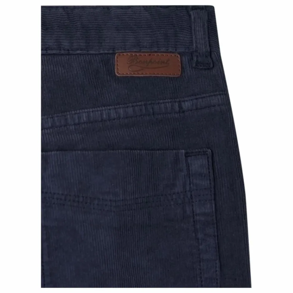 Pantalon Dewey en velours cotelé bleu foncé | Bleu nuit