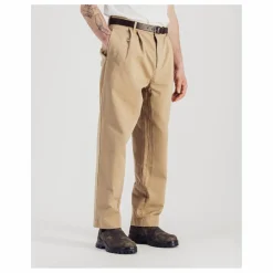 Pantalon Double Plis Twill | Beige