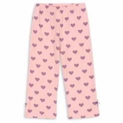 Pantalon Drey Cœurs Coton Bio | Rose