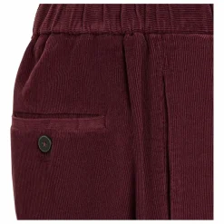 Pantalon Droit Elastiqué Velours Côtelé | Bordeaux