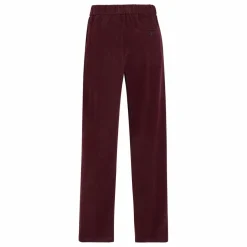 Pantalon Droit Elastiqué Velours Côtelé | Bordeaux