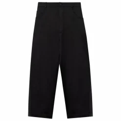 Pantalon Droit Satin | Noir