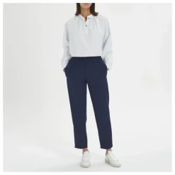 Pantalon Elastiqué Laine | Bleu marine