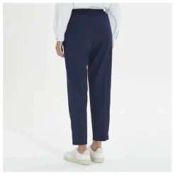 Pantalon Elastiqué Laine | Bleu marine
