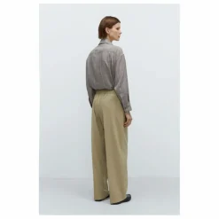 Pantalon Elastiqué Relaxed Laine Vierge | Olive