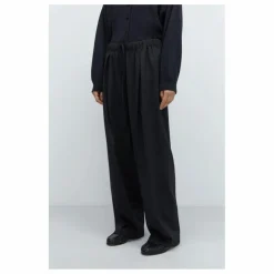 Pantalon Elastiqué Relaxed Laine Vierge | Gris anthracite
