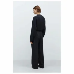 Pantalon Elastiqué Relaxed Laine Vierge | Gris anthracite