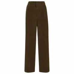 Pantalon Elastiqué Velours Côtelé | Vert kaki