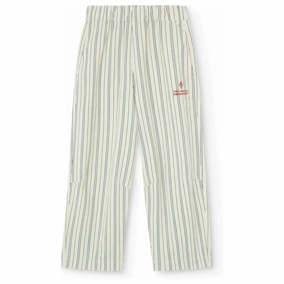 Pantalon Elephant Rayé | Ecru