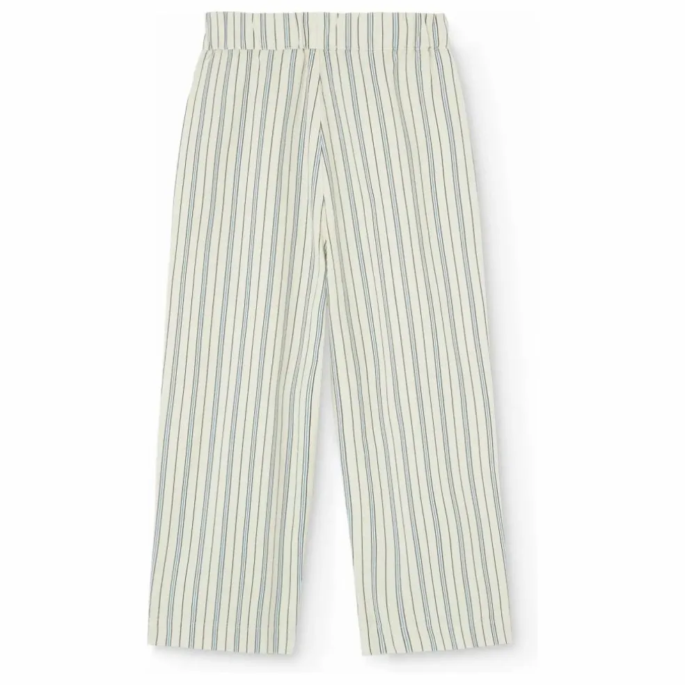 Pantalon Elephant Rayé | Ecru