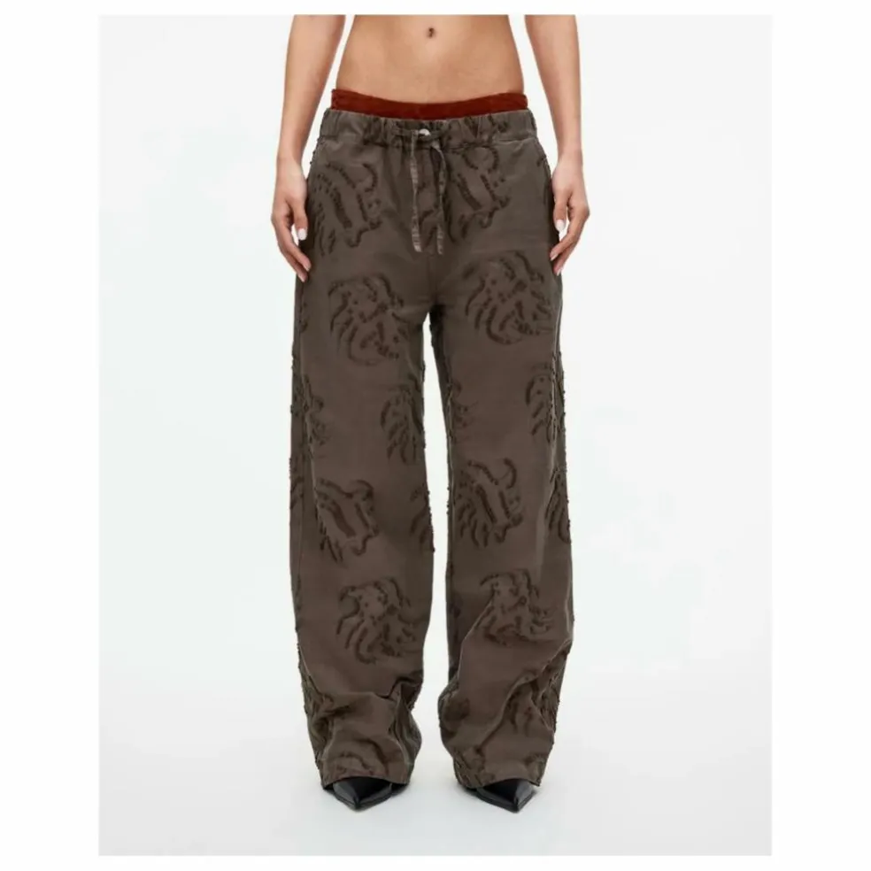 Pantalon Emberia Pan Dobby | Marron