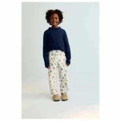 Pantalon Emma Fleuri Coton Bio | Beige