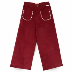 Pantalon Emma Velours | Bordeaux