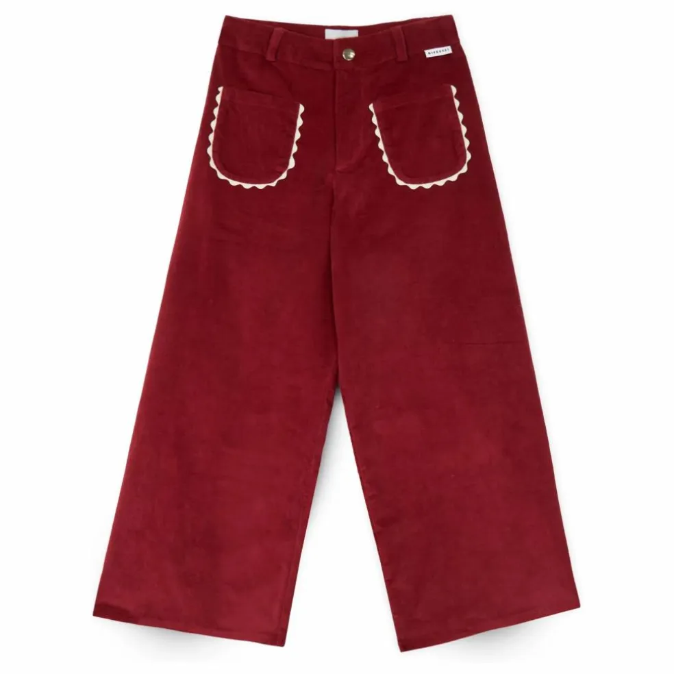 Pantalon Emma Velours | Bordeaux