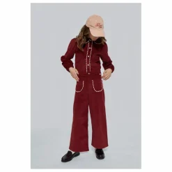 Pantalon Emma Velours | Bordeaux