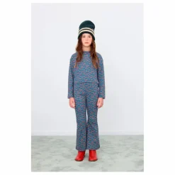 Pantalon Evasé Côtelé Pommes Coton Bio | Bleu marine