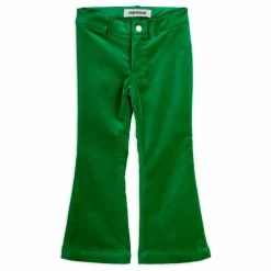 Pantalon Flare Doggie Velours Coton Bio | Vert