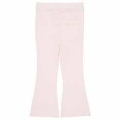 Pantalon Flare Rayures Coton Bio | Rose pâle
