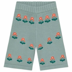 Pantalon Fleurs Laine | Sauge