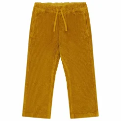Pantalon Garçon Elastiqué à la Taille en Velours Côtelé | Vert olive