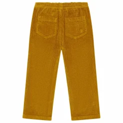 Pantalon Garçon Elastiqué à la Taille en Velours Côtelé | Vert olive