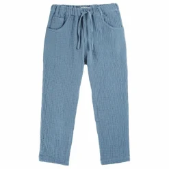 Pantalon Gaze de Coton | Bleu gris