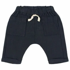 Pantalon Gaze de Coton Bio | Bleu nuit