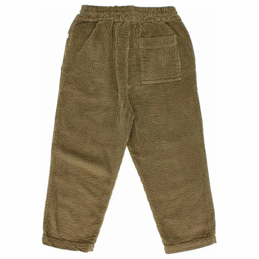 Pantalon Girly Velours Côtelé | Vert kaki