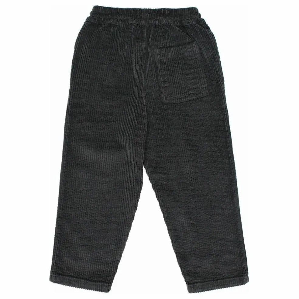 Pantalon Girly Velours Côtelé | Gris anthracite