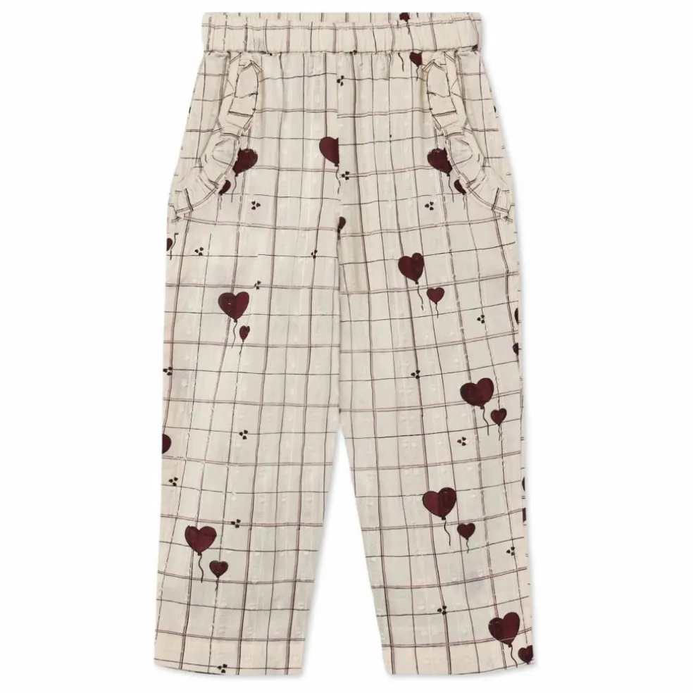 Pantalon Ilove Carreaux | Ecru