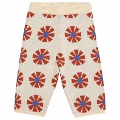 Pantalon Jacquard Maille Coton Bio | Beige