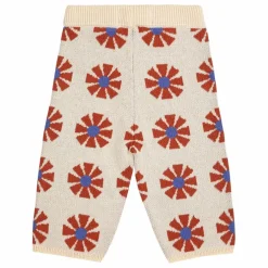Pantalon Jacquard Maille Coton Bio | Beige