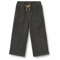Pantalon James Velours Côtelé Coton Bio | Noir