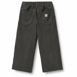 Pantalon James Velours Côtelé Coton Bio | Noir