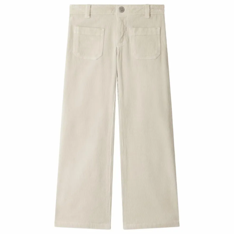 Pantalon Jennifael Velours Coton Bio | Mastic