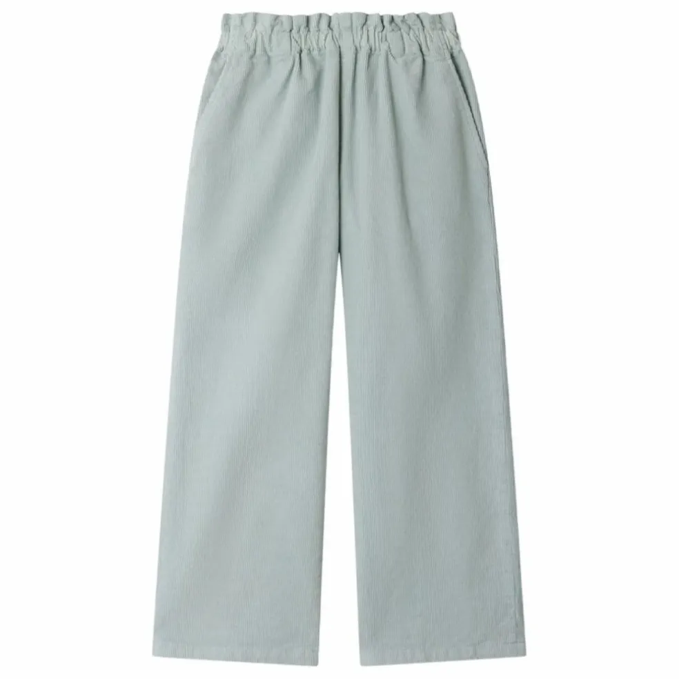 Pantalon July Velours | Bleu céladon