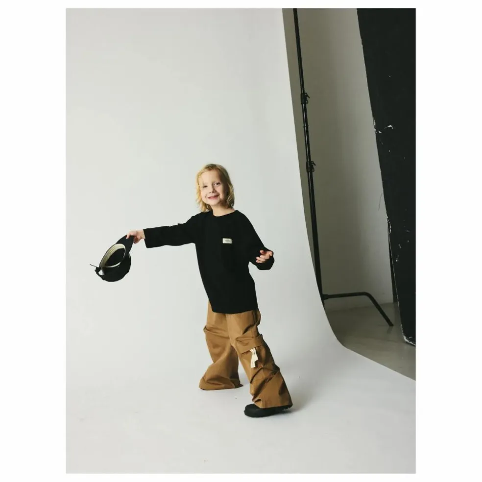 Pantalon Large Flynn Coton Bio | Camel