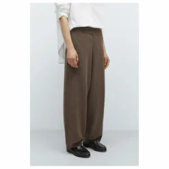 Pantalon Large Laine Mérinos Extra Fine | Taupe
