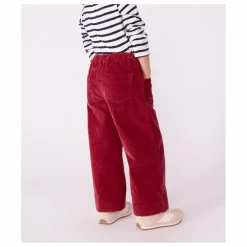Pantalon Large Velours | Bordeaux