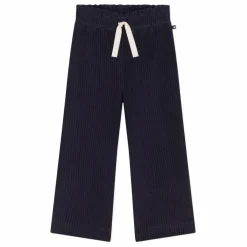 Pantalon Large Velours Côtelé | Bleu marine