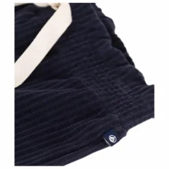 Pantalon Large Velours Côtelé | Bleu marine