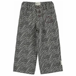 Pantalon Large Zébré | Gris