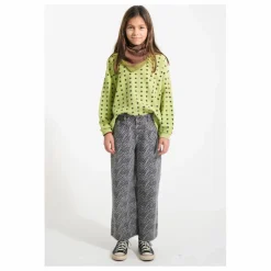 Pantalon Large Zébré | Gris