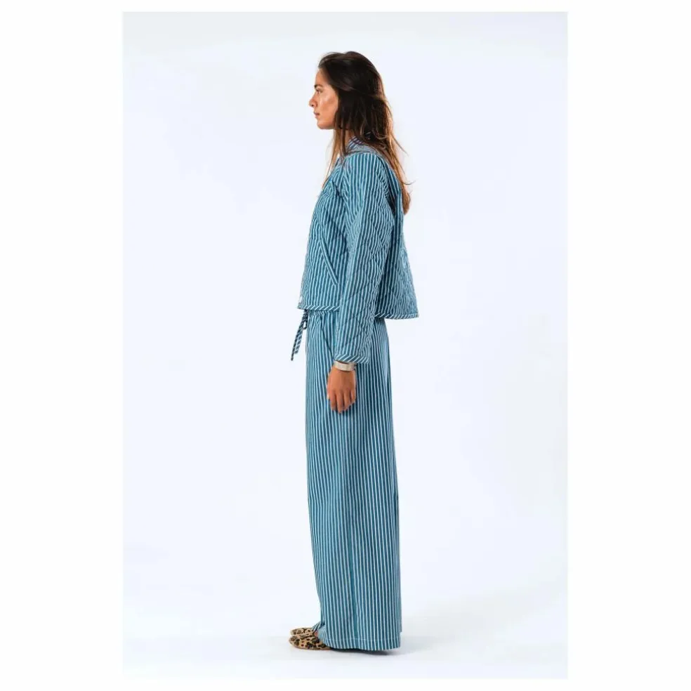 Pantalon Liam Rayures | Bleu
